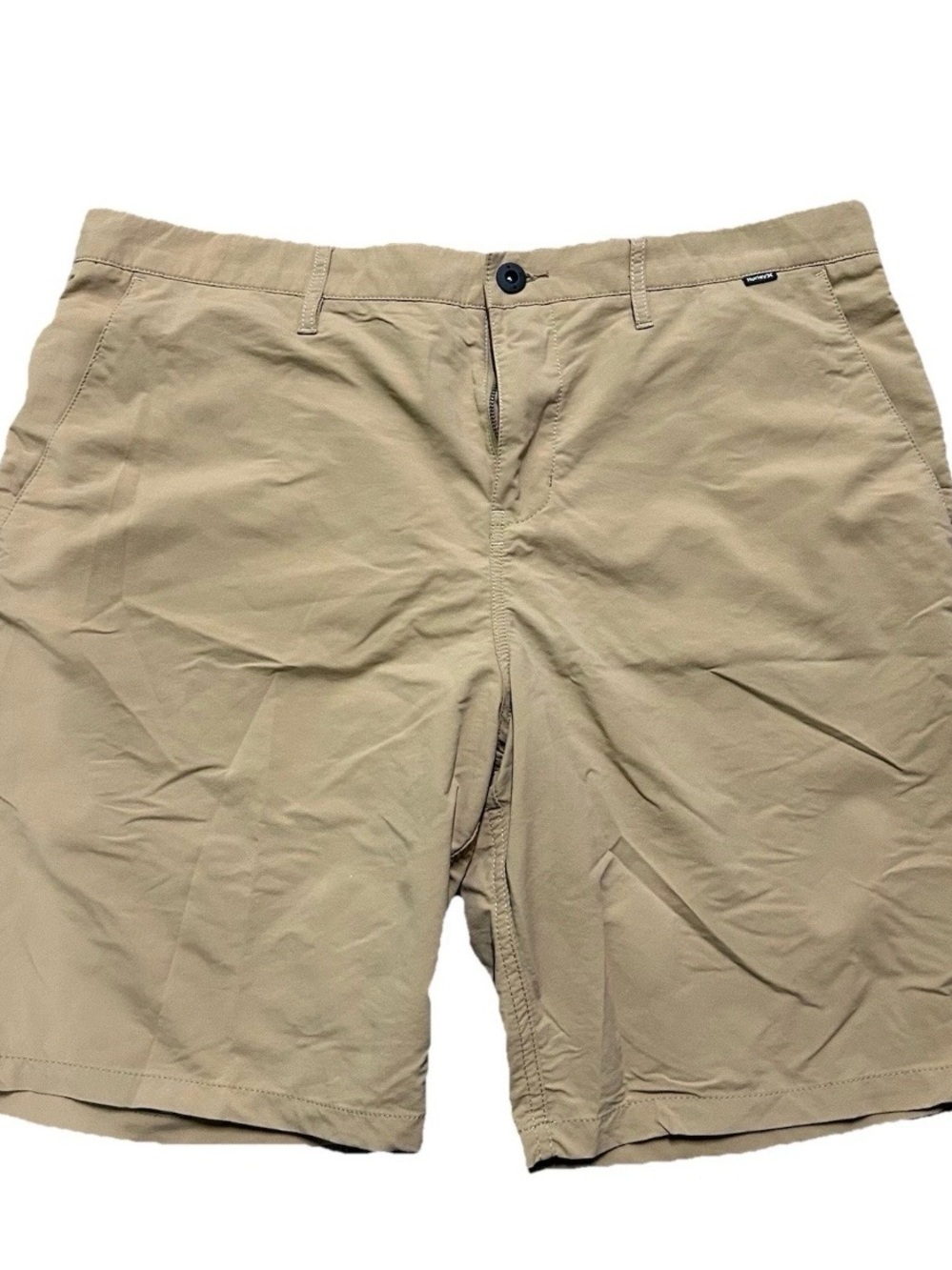 Men’s Hurley Nike Dri-Fit Beige Khaki Shorts Size 38 Summer
